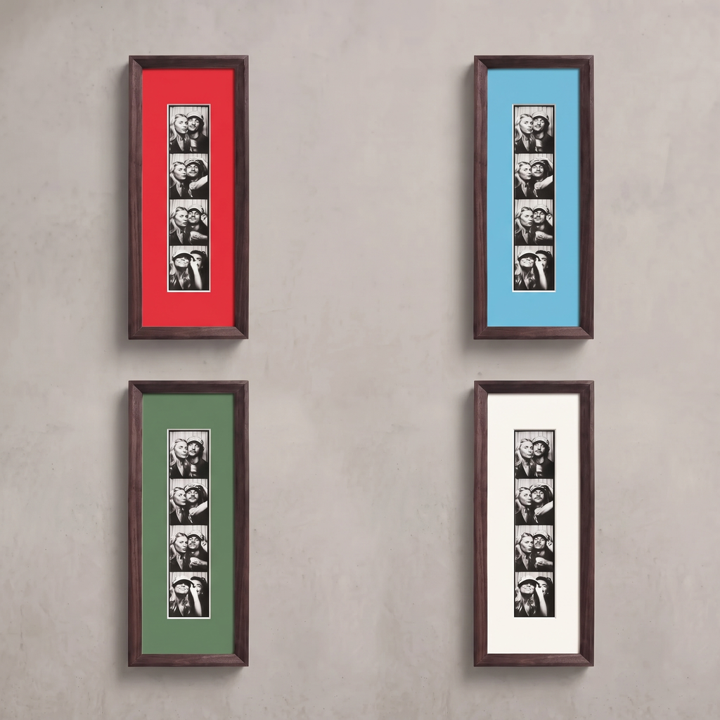 Tapered Dark Wood Photobooth Frame