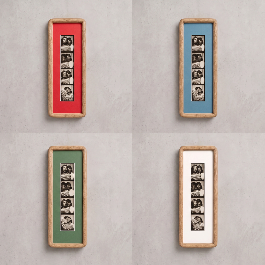 Curved Light Wood Photobooth Frame
