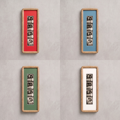 Curved Light Wood Photobooth Frame