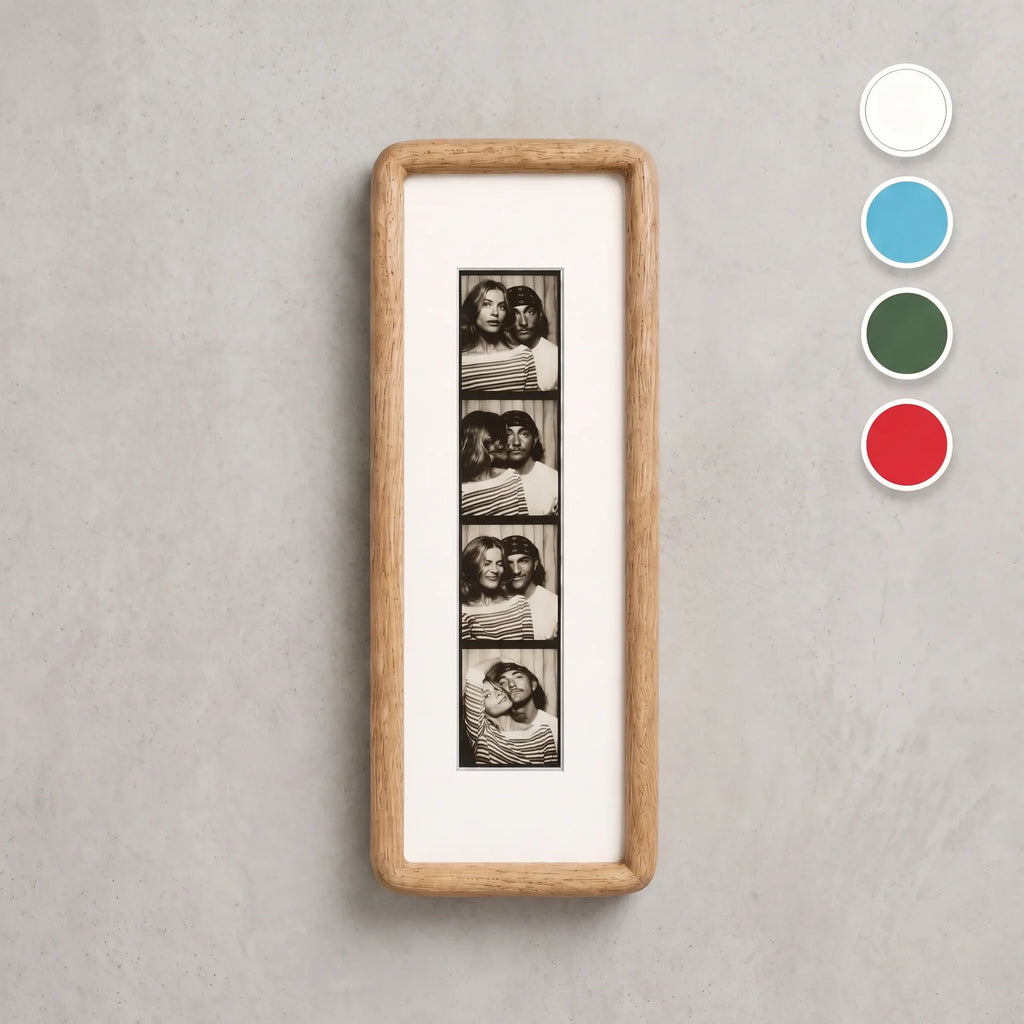 Curved Light Wood Photobooth Frame